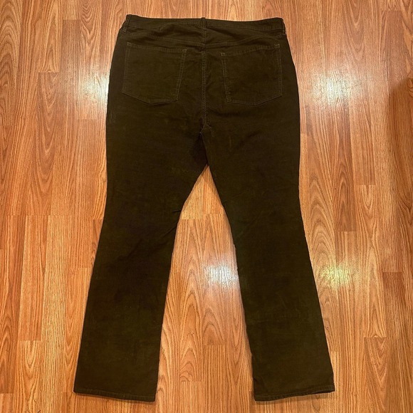 NWOT Old Navy Sz 18 Olive Green Corduroy High Rise Kicker Boot Cut Womens Pants - Picture 8 of 8